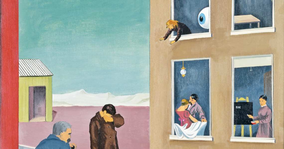 The Lesson, by Conroy Maddox, 1938/1970