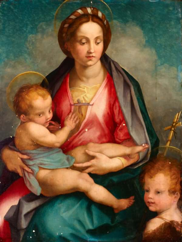 Madonna and Child with Saint John