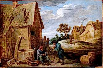 A Peasant eating Mussels