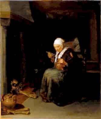 Old Woman Eating