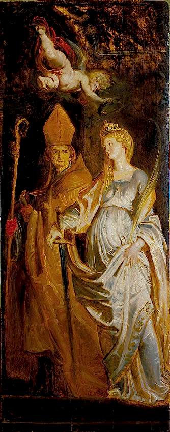 Saints Catherine of Alexandria and Eligius