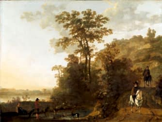 An Evening Ride near a River