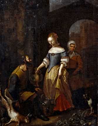 Lady buying Game