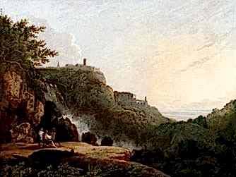 View of Tivoli: the Cascatelle and the 'Villa of Maecenas'
