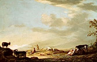 Landscape with Cattle and Figures