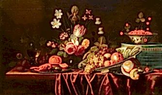Still Life with Fruit, Flowers and Crayfish