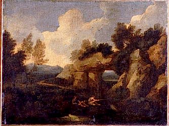 Fishermen near a Rocky Gateway