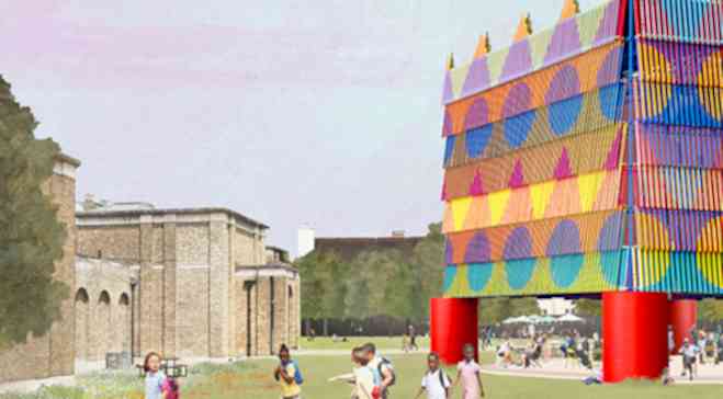 ‘The Colour Palace’: Pricegore and Yinka Ilori chosen for second Dulwich Pavilion