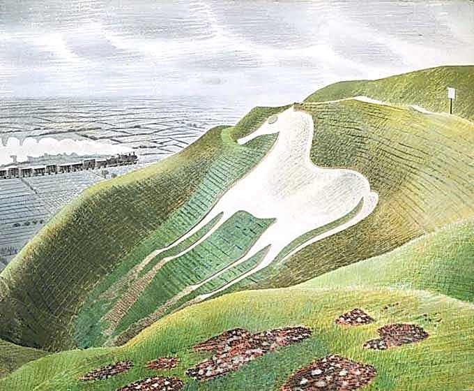 Eric Ravilious – Westbury Horse Print