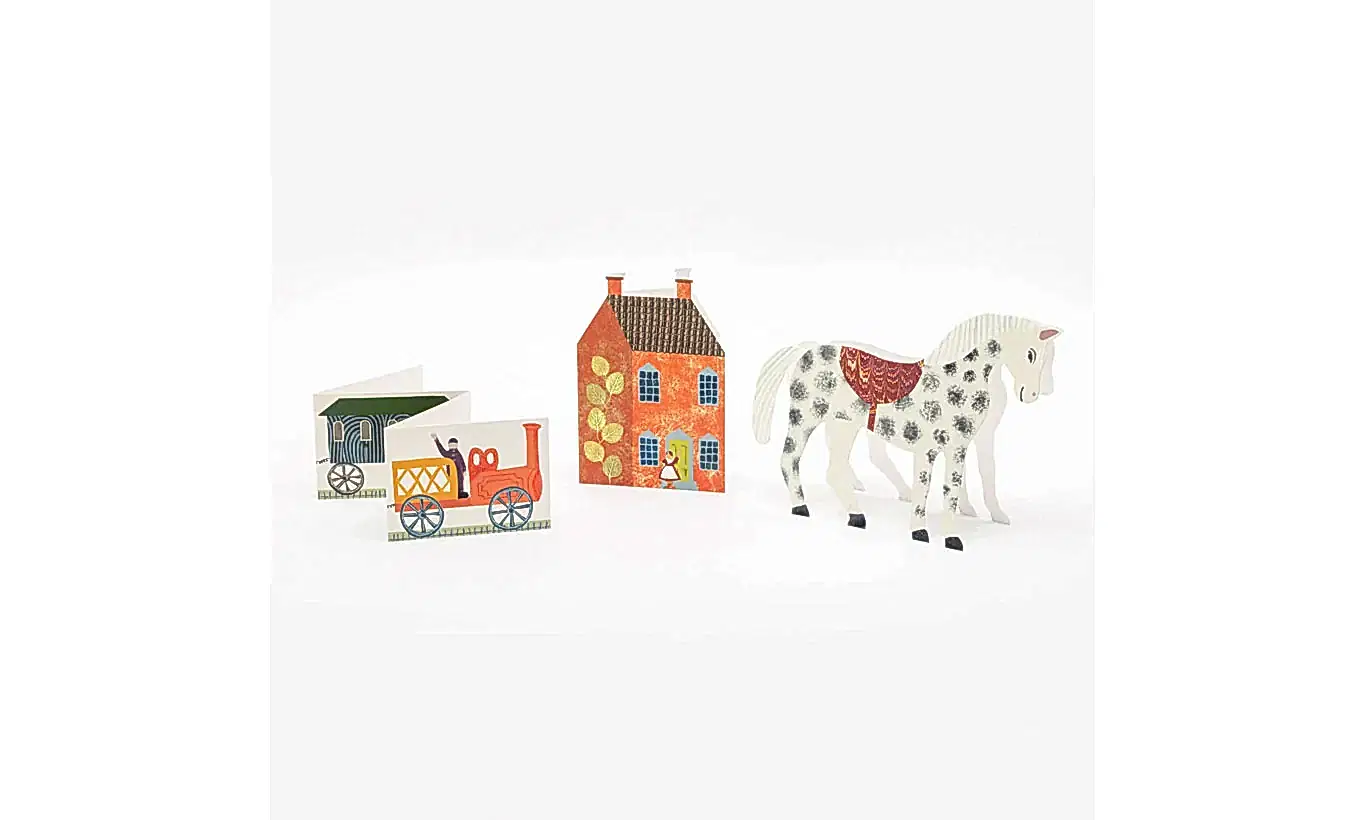 Hadley x DPG Tirzah Garwood Inspired Train Concertina Greetings Card