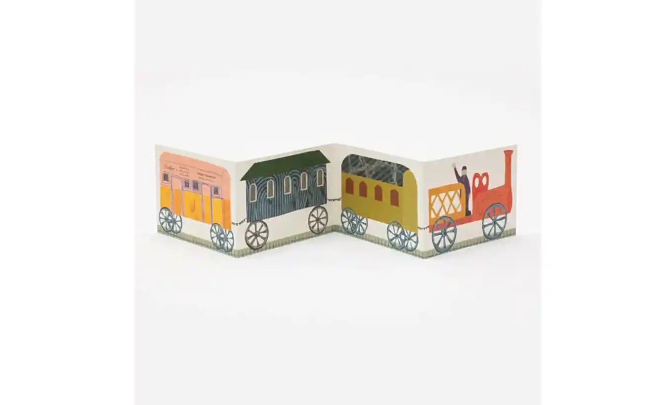 Hadley x DPG Tirzah Garwood Inspired Train Concertina Greetings Card