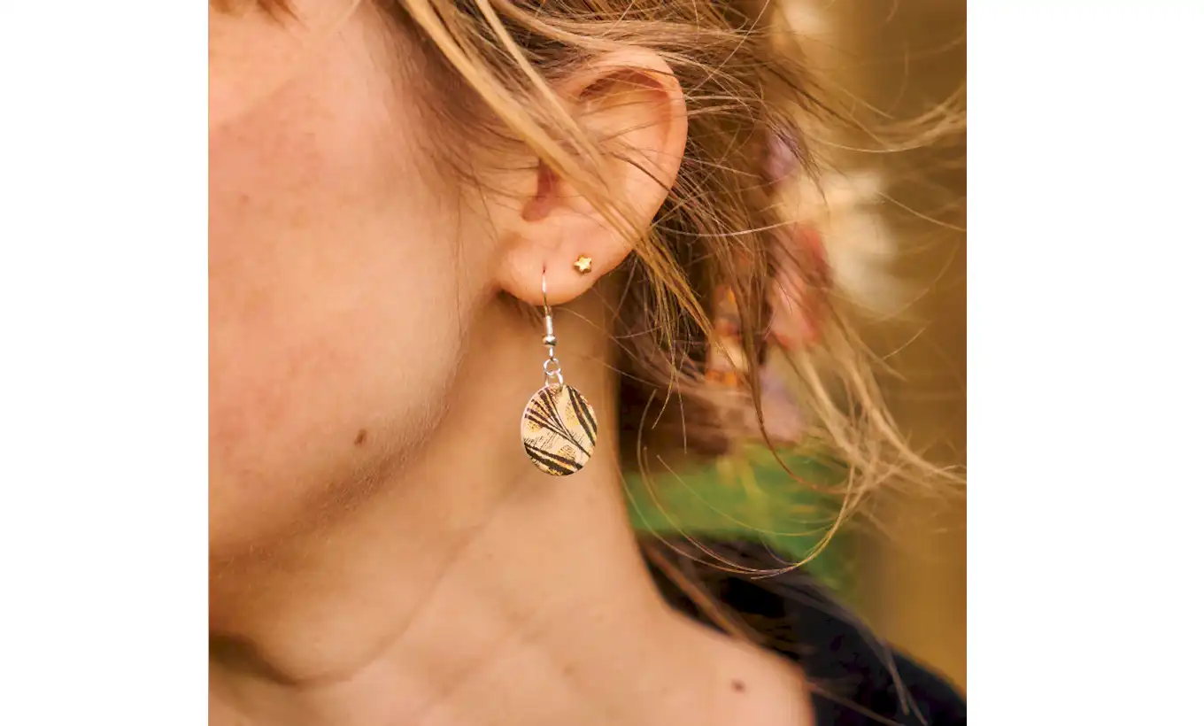 Tirzah Garwood Leaf Pattern Earrings
